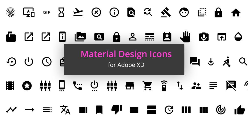 1000 Free Material Icons For Adobe Xd Xdguru