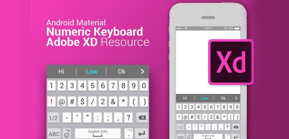 Android Material Numeric Keyboard For Xd - Xdguru.Com