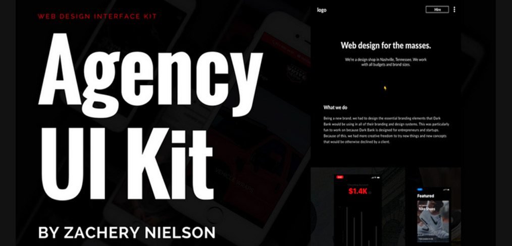 Agency Free Adobe XD UI Kit
