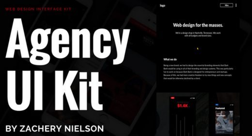 Agency Free Adobe XD UI Kit