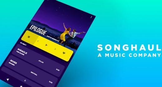 Songhaul Music App Template for Adobe XD