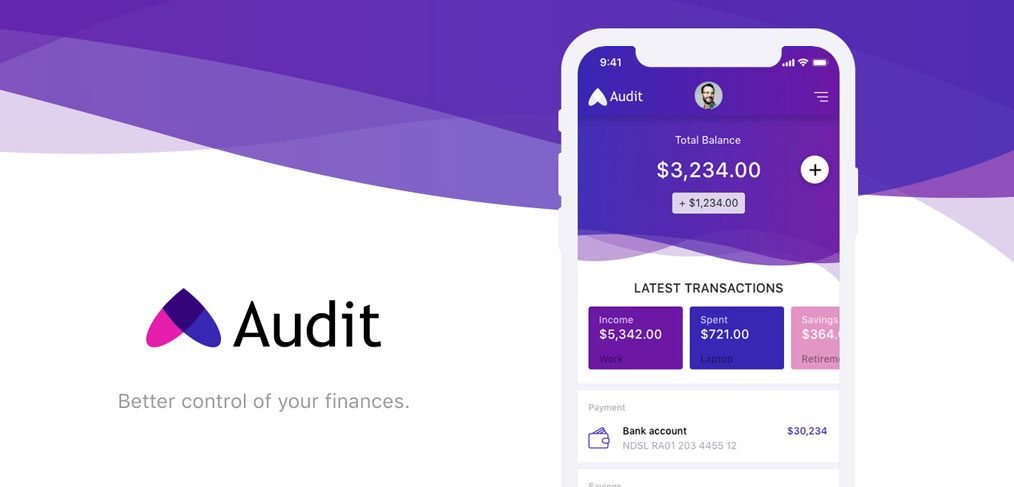 Audit Finance app UI kit