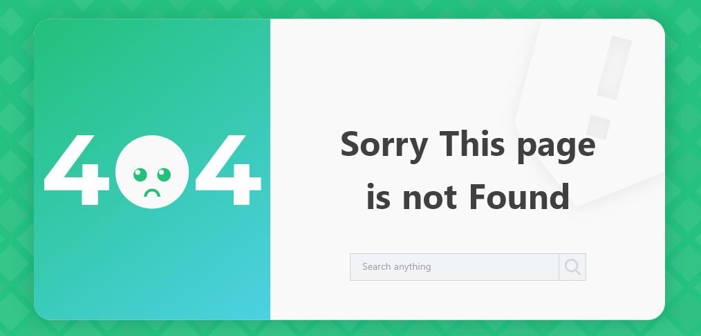404 page template