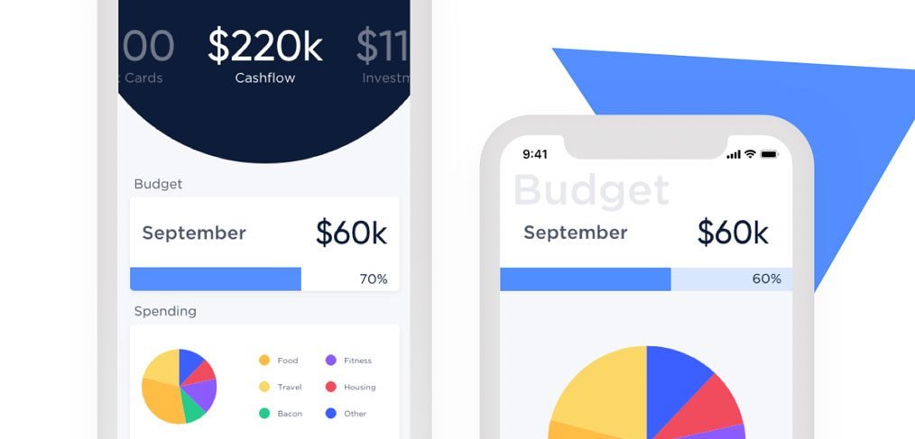 Finance mobile app concept