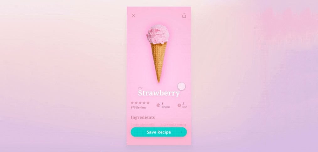 Ice Cream App animation