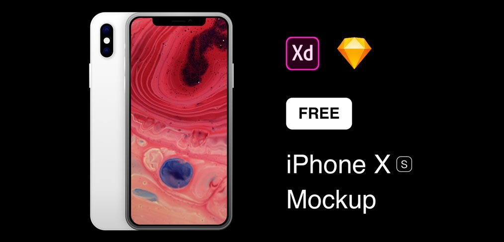Free iPhone XS mockups for XD