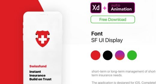 Free Insurance App Animated Template