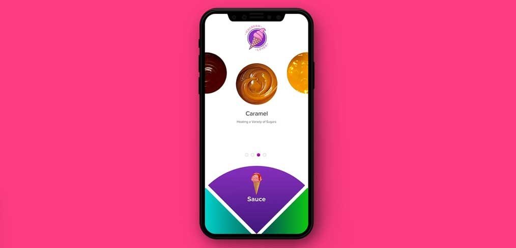 Ice cream generator app concept