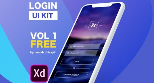 Login Vol 1 - XD free UI kit