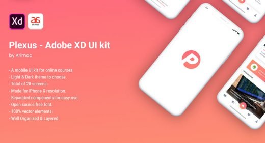 Plexus - Free UI kit for XD