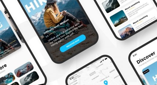 Activity Outdoors XD mobile app concept