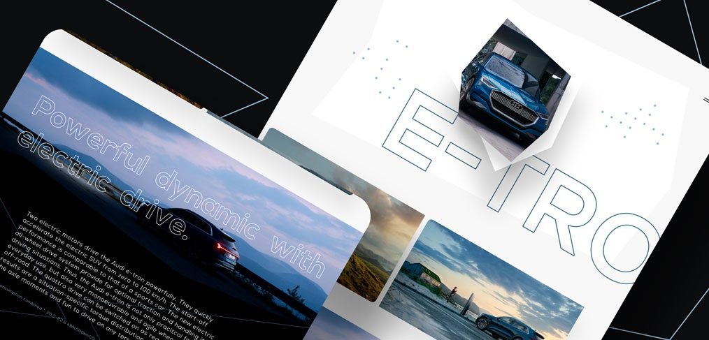 Audi e-Tron XD landing page