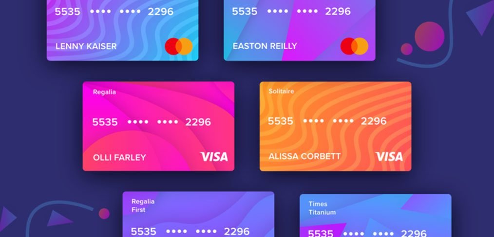 Credit / Debit card XD templates
