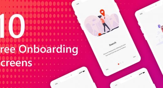 Free onboarding screens for XD