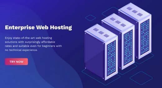 Web hosting XD landing page