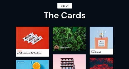 The Cards - Adobe XD freebie