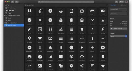 64 Free essential icons for XD