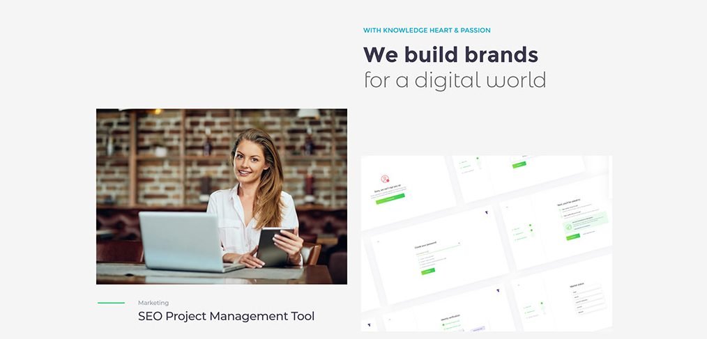 Agency website template for XD