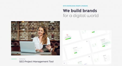 Agency website template for XD