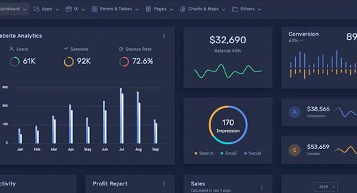 Frest - Bootstrap XD admin template