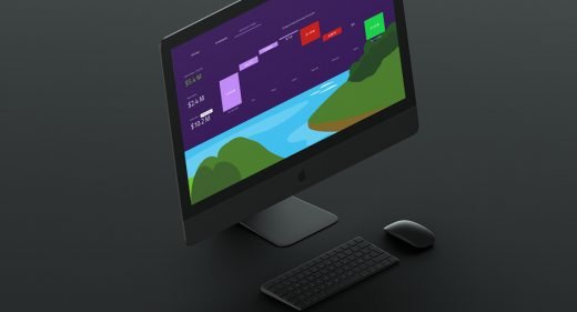 Illustrated dashboard made with XD