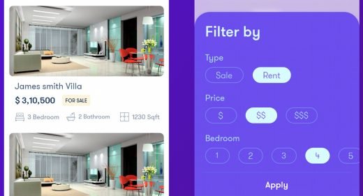 Real estate XD app template