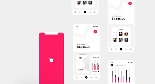 Wallet app UI XD concept