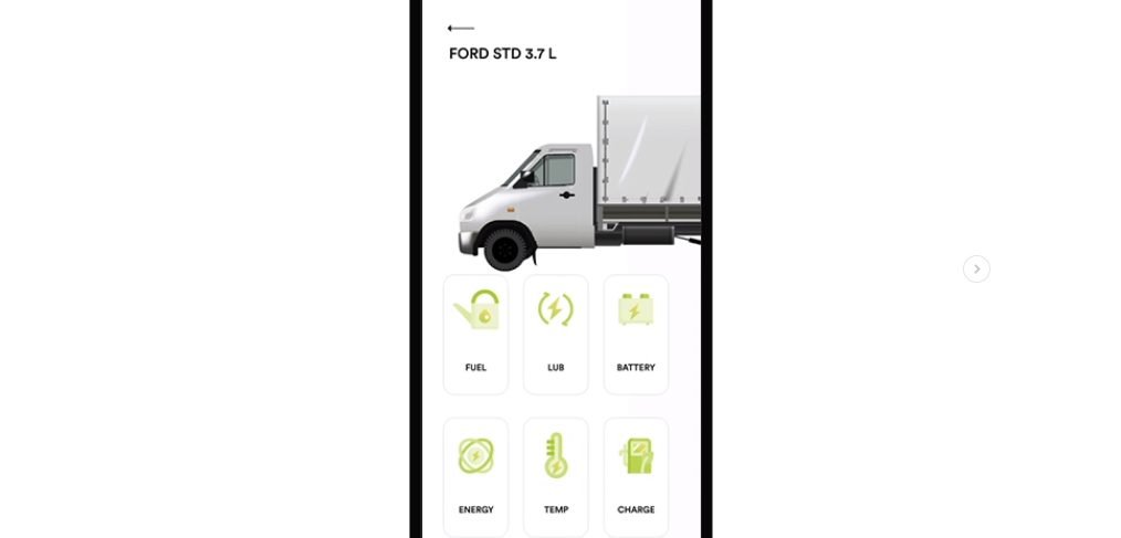 Truck maintenance app animation