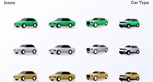 Cars illustrations XD vectors