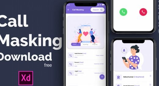 Free call making XD app template