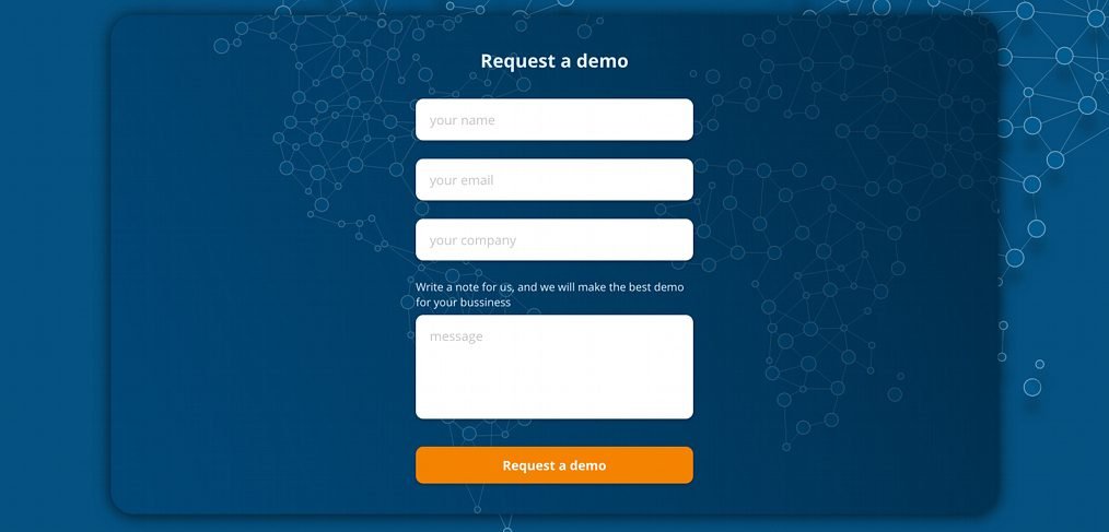 Free contact form made in XD