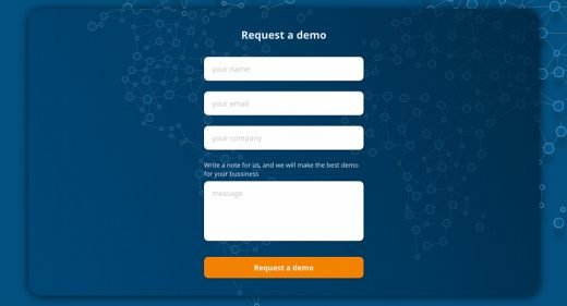 Free contact form made in XD
