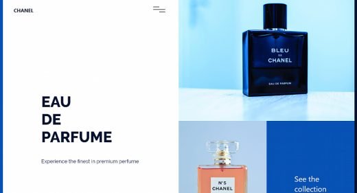 Perfume homepage concept