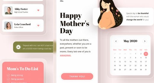 Mother's day XD UI components