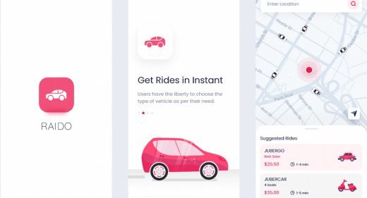 Raido - Ride sharing XD app