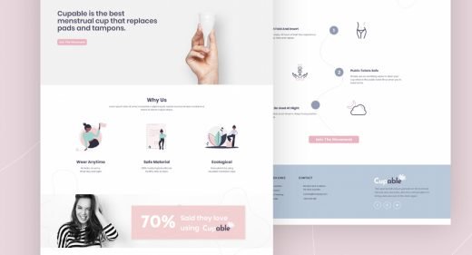 XD medical landing page template