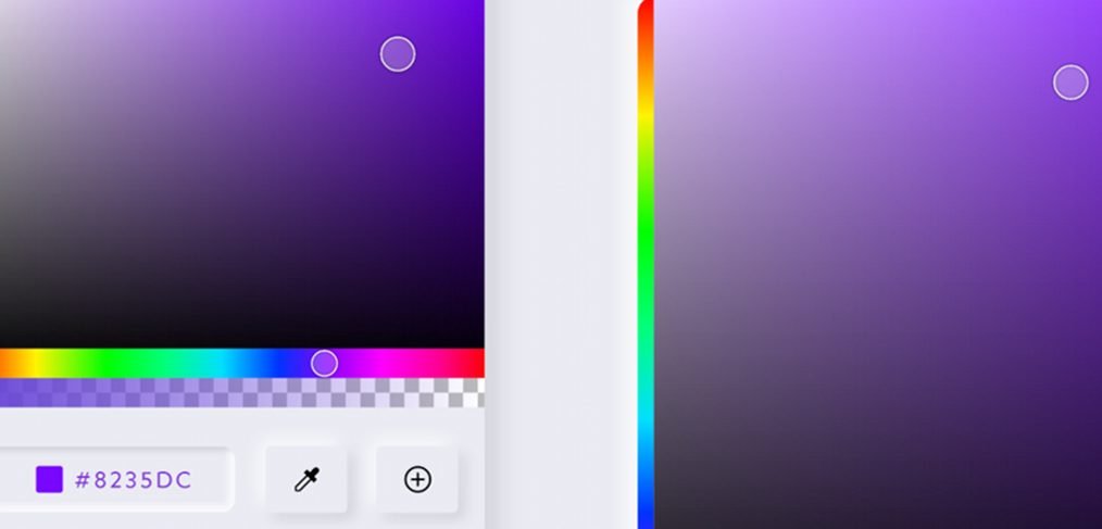 Color picker template done with XD