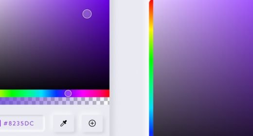 Color picker template done with XD