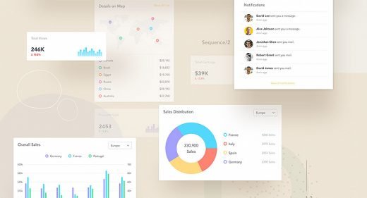 Free XD dashboard store template