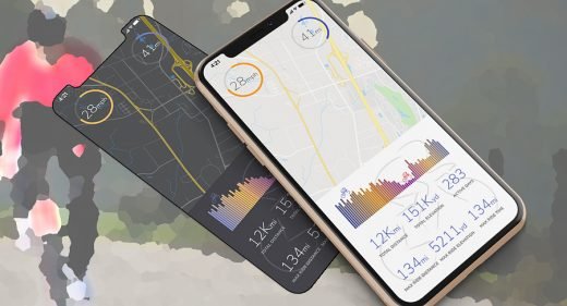 Cycling stats XD app concept