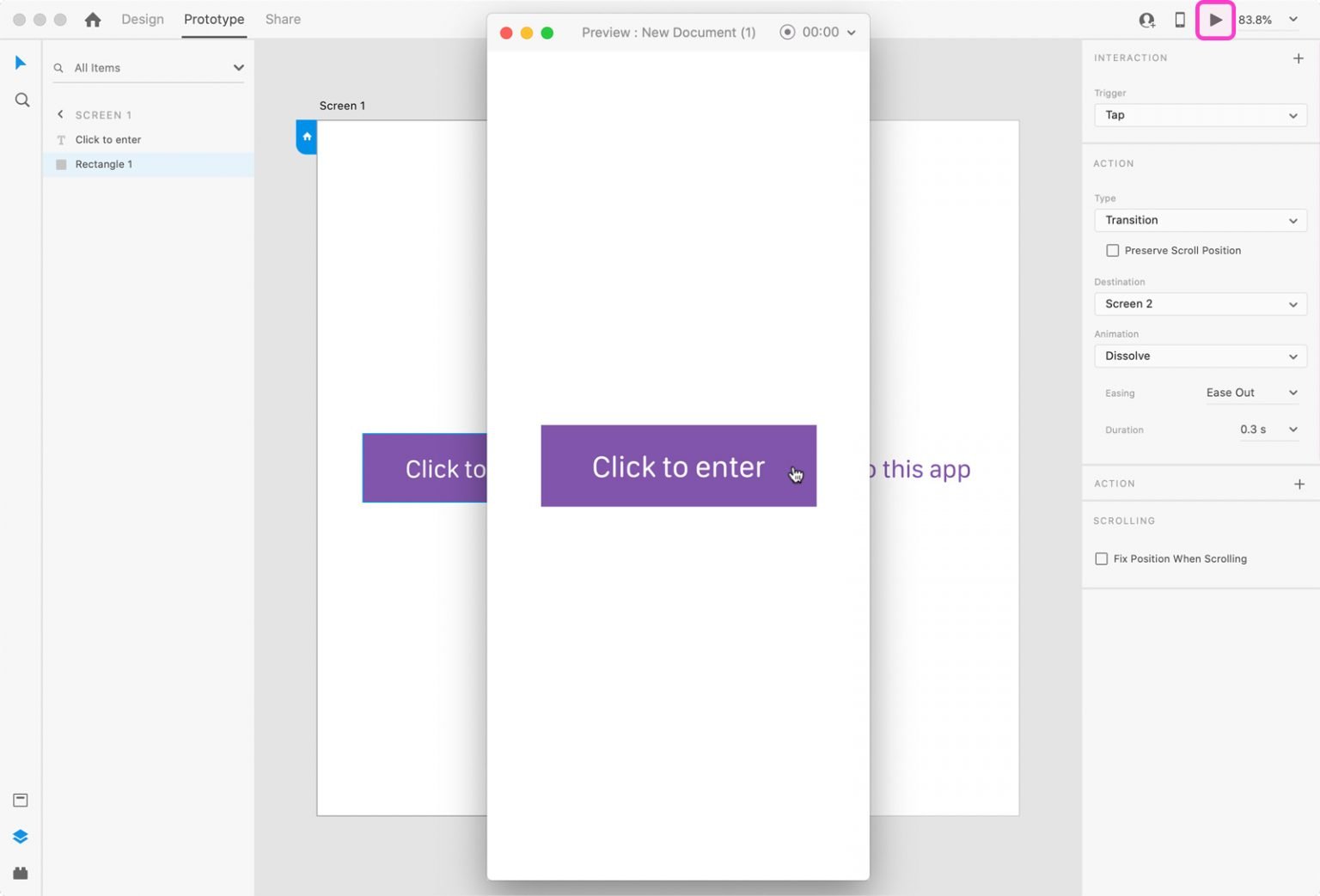 can you download a adobe xd template from published prototype