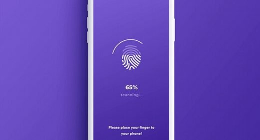 Touch ID fingerprint XD login animation