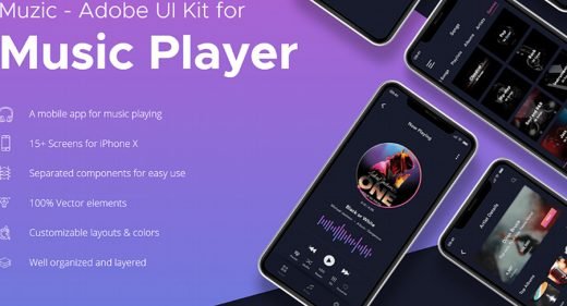 Muzic - Free music XD UI kit