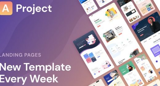 AProject - XD responsive landing pages