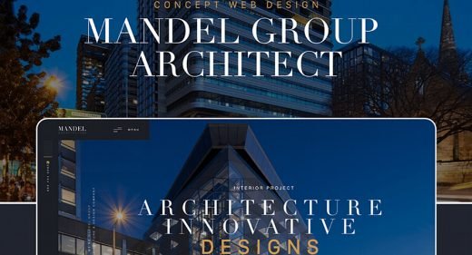 Free XD architecture website template