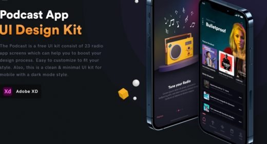 Free XD Podcast UI kit