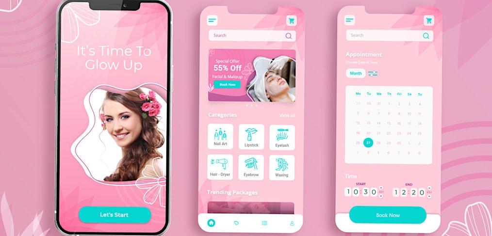 Beauty parlor XD app template