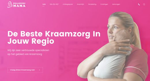 Maternity free XD website template