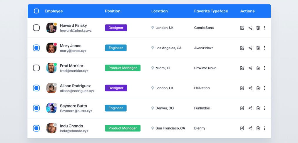 How to build a table in adobe xd