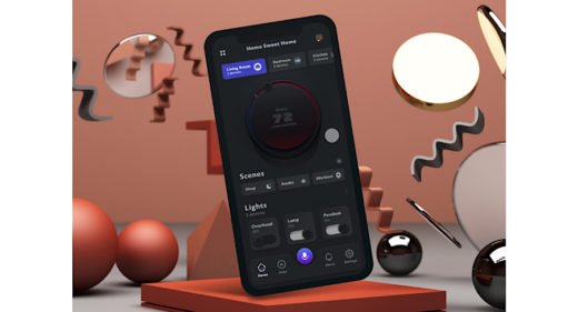 Smart home app XD template & animation